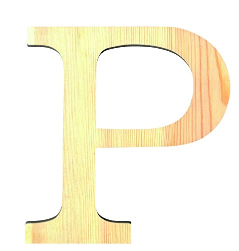 Artemio 11,5 cm Holz Buchstabe P in Großbuchstaben, beige von Artemio