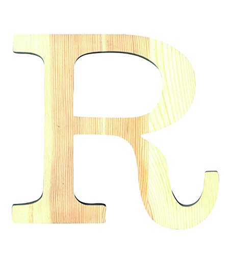 Artemio 11,5 cm Holz Buchstabe R in Großbuchstaben, beige von Artemio