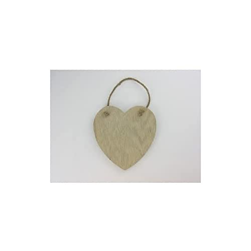 Artemio 14 x 13,5 cm Holzbrett Aufhängen Herz, beige von Artemio