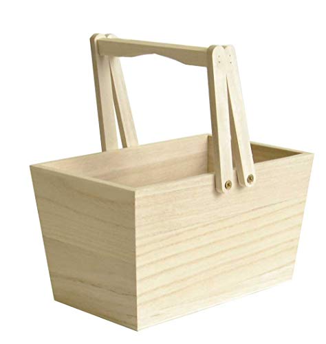 Artemio 14002103 Dekokorb, Holz, Beige, 16 x 17 x 10 cm von Artemio