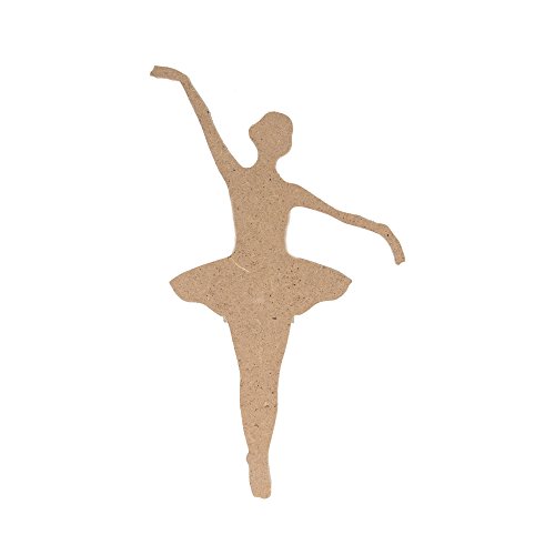 Artemio 15cm MDF Silhouette Dancer Mount-Support Ballerina, Holz, 15 cm von Artemio