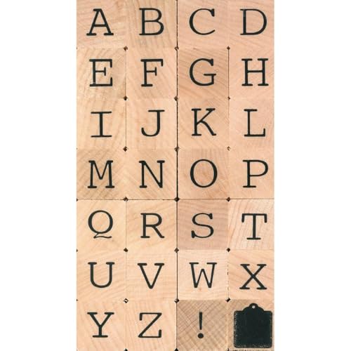 Artemio 2 cm Alphabet Großbuchstaben Briefmarken Set von Artemio