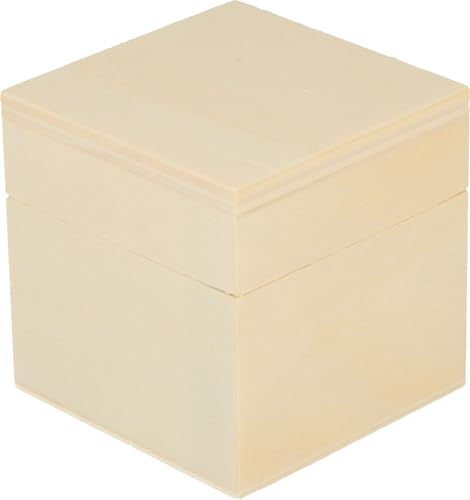 Artemio 5 x 5 x 5 cm, aus Holz, quadratisch, Beige von Artemio