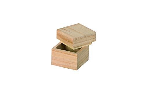 Artemio 5 x 5 x 5 cm, aus Holz, quadratisch, Beige von Artemio