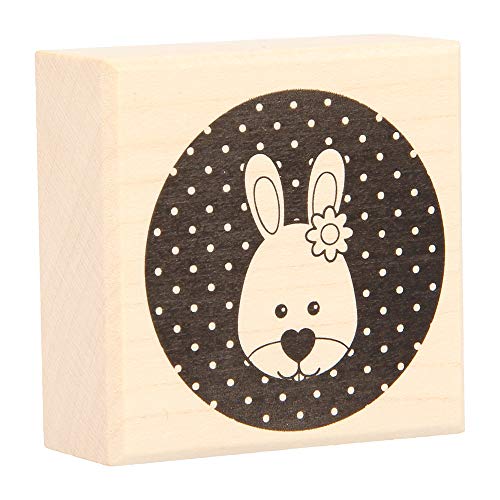 Artemio Hase Stempel, Holz, schwarz, 5 x 2,5 x 5 cm von Artemio