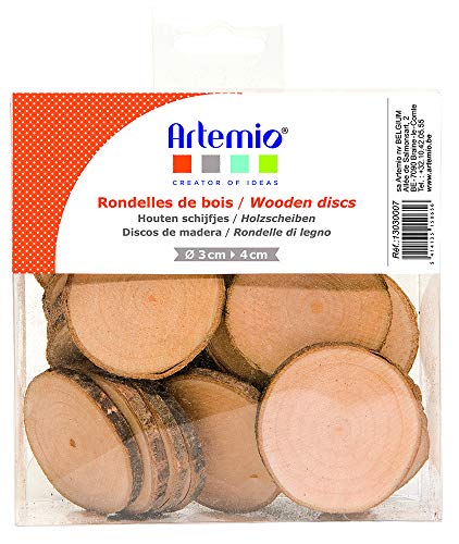 Artemio Holzscheiben, 180 g, Braun von Artemio