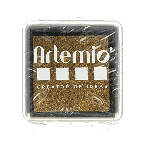 Artemio Stempelkissen trocknendes langsam, Tinte, Gold, 3 x 2 x 3 cm von Artemio