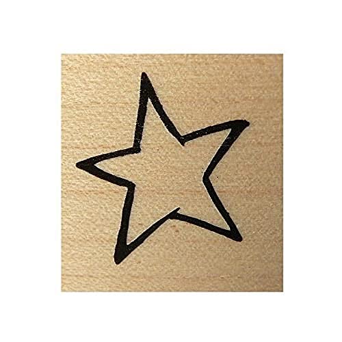 Artemio Stern Stempel, Holz, Beige, 2,6 x 2,5 x 2,6 cm von Artemio