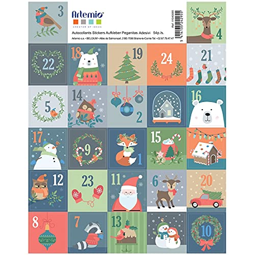 Artemio Stickers Beary Christmas Klingel von Artemio