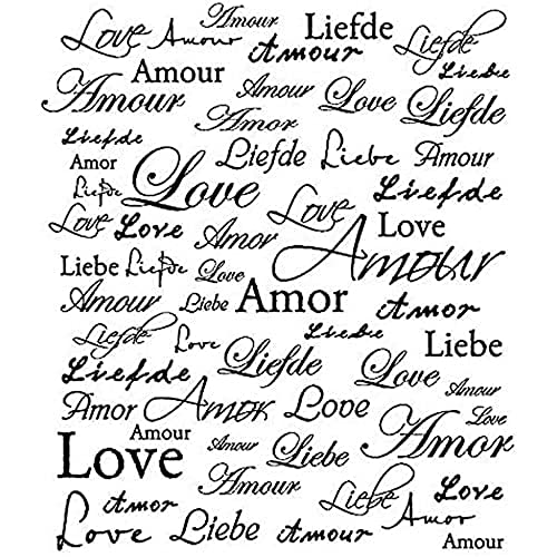 Artemio Type G Love Text aus Holz Stempel von Artemio