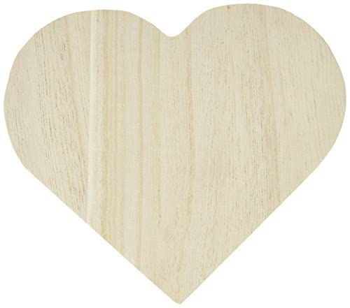 Artemio VIBBC Schmuckkästchen in Herzform, Holz, Beige, 17 x 6 x 16 cm von Artemio
