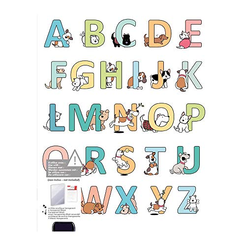 Transparenten Stempelset Alphabet Hunde Family Friends 14 x 18 cm von Artemio