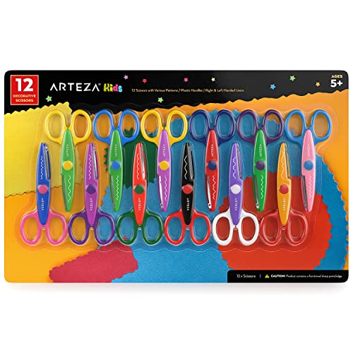 Arteza Kids Dekorative Scheren Set 12 verschiedene Muster 5,5 Zoll Bastelschere mit Mustern Schulbedarf und Scrapbooking Supplies für Lehrer, Studenten und Hobbyisten Arteza Kids Dekorative Scheren Set 12 verschiedene Muster 5,5 Zoll Bastelschere mit Mustern Schulbedarf und Scrapbooking Supplies für Lehrer, Studenten und Hobbyisten von Arteza Kids