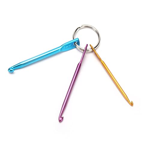 3st Häkelnadeln Am Ring Crochet Hook Keychain Häkelnadeln Schlüsselanhänger Häkelnadel Schlüsselbund Gehäkelter Schlüsselring H?kelnadel Schlüsselbund Fräulein Weben Kurz Gehäkelt von Artibetter