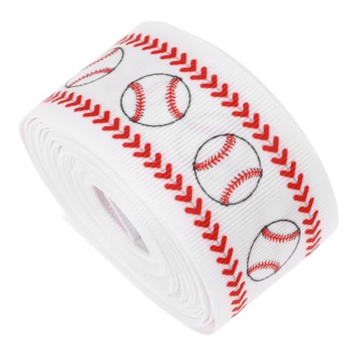 ARTIBETTER 1 Rolle Geschenkband Baseballband bedrucktes Band Sportband Wickelband Band zum Verpacken Geschenkverpackungsband basteln verpackungsband Banddekor Stoff Weiß ARTIBETTER 1 Rolle Geschenkband Baseballband bedrucktes Band Sportband Wickelband Band zum Verpacken Geschenkverpackungsband basteln verpackungsband Banddekor Stoff Weiß von Artibetter