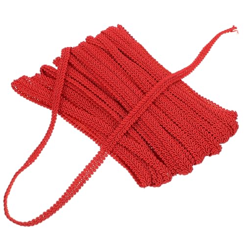 ARTIBETTER 1 Rolle Wellige Spitze Vorhang Basteln Handwerk Stoff Nähen Trimmen Dekorative Gardinenleiste Chainette-fransenbesatz Fransenbesatz Für Gardinen Randverkleidung Rot Polyester ARTIBETTER 1 Rolle Wellige Spitze Vorhang Basteln Handwerk Stoff Nähen Trimmen Dekorative Gardinenleiste Chainette-fransenbesatz Fransenbesatz Für Gardinen Randverkleidung Rot Polyester von Artibetter