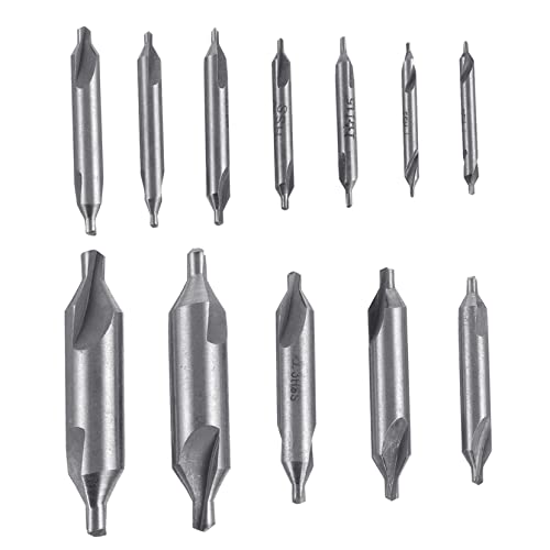 ARTIBETTER 1 Satz Center-bit-cutter-set Center Drill Bit Set -degree Center Drill Mag-bohrer Zentrierung Bohrständer Mittelstück 60-grad-zentrierbohrer Hochgeschwindigkeitsstahl Silver 12st von Artibetter