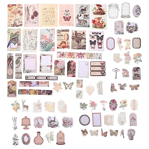 ARTIBETTER 1 Satz Retro Scrapbooking Aufkleber Selbstklebende Sticker für Diy Projekte Notizbuch Aufkleber im Vintage Stil Journaling und Planer für und Dekoration ARTIBETTER 1 Satz Retro Scrapbooking Aufkleber Selbstklebende Sticker für Diy Projekte Notizbuch Aufkleber im Vintage Stil Journaling und Planer für und Dekoration von Artibetter