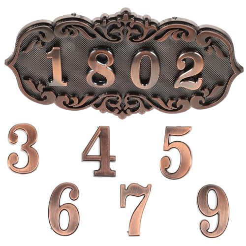 ARTIBETTER 1 Set Retro Hausschild Vintage Dekor Heimdekoration Individuelle Schilder Hausdekorationen Für Zuhause Dekorative Türtafel DIY Plakette Wandnummernschild Langlebiges von Artibetter