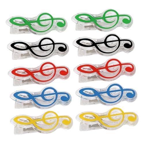 ARTIBETTER 10 Stück Notizklammern Bunt Praktisch Transparent Halter Notenbuch Seitenhalter Geformtes Musikalisches Zubehör Für Memo Clips Musikform Lesezeichen Zubehör Notizen ARTIBETTER 10 Stück Notizklammern Bunt Praktisch Transparent Halter Notenbuch Seitenhalter Geformtes Musikalisches Zubehör Für Memo Clips Musikform Lesezeichen Zubehör Notizen von Artibetter