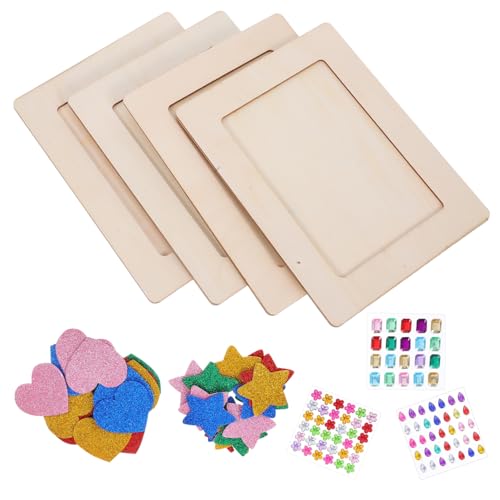 ARTIBETTER 1Satz DIY Bilderrahmen Holz für Unfertige Fotorahmen mit Aufklebern Bastelaktivitäten für Familien Holzrahmen Dekorationen für Kinderkunstwerke ARTIBETTER 1Satz DIY Bilderrahmen Holz für Unfertige Fotorahmen mit Aufklebern Bastelaktivitäten für Familien Holzrahmen Dekorationen für Kinderkunstwerke von Artibetter