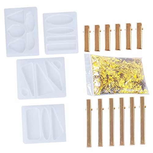 ARTIBETTER 1Satz DIY Haarspangenform Set Teiliges Silikon Gießform Set für Haarschmuckgestaltung für Epoxidharz Langlebig und Wiederverwendbar Perfektes ARTIBETTER 1Satz DIY Haarspangenform Set Teiliges Silikon Gießform Set für Haarschmuckgestaltung für Epoxidharz Langlebig und Wiederverwendbar Perfektes von Artibetter