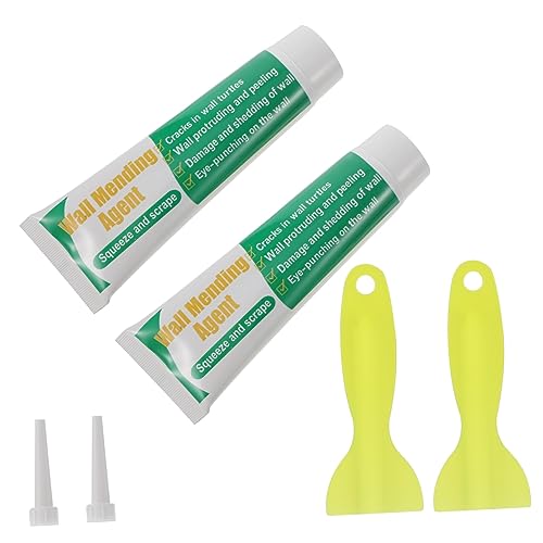 ARTIBETTER 2 Satz Wandputz Verbindung Entfernung Malen Patch Flecken Streifen Umzugsmaterial Gips Reparaturset Rot Klempnerkitt Reparaturcreme Für Wandrisse Pickelpflaster Loch Pore Plastik von Artibetter