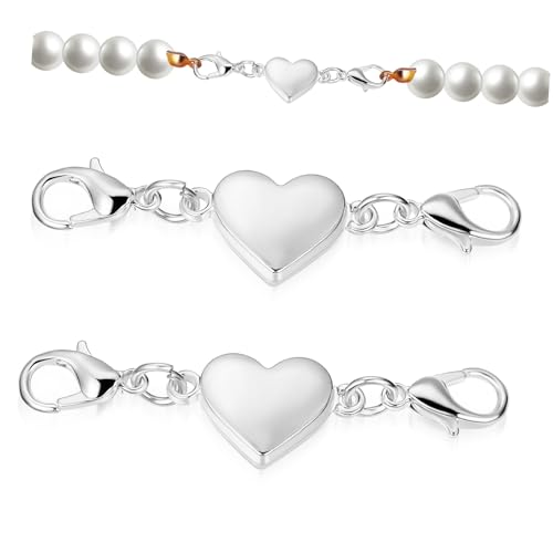 ARTIBETTER 2 Stück Magnetverschlüsse Halskette Verschlüsse Schließungen Befestigung Verlängerung magnetische armbandverschlüsse magnetische Halskettenverschlüsse 925 Silber ARTIBETTER 2 Stück Magnetverschlüsse Halskette Verschlüsse Schließungen Befestigung Verlängerung magnetische armbandverschlüsse magnetische Halskettenverschlüsse 925 Silber von Artibetter