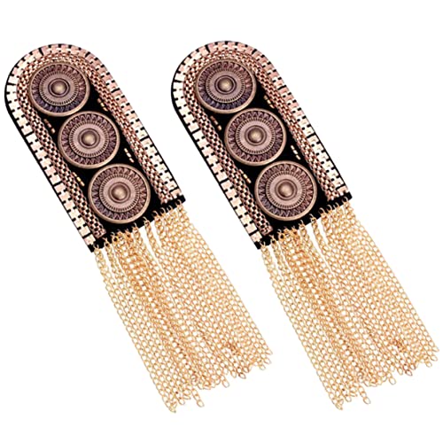 ARTIBETTER 2 Stück Metall -trankwuder Schulterklappen Quaste Zubehör Quastendekorationen Schulterpolster Vintage-accessoires Fransen Epaulette Kostümuniform Elektros Legierung Golden ARTIBETTER 2 Stück Metall -trankwuder Schulterklappen Quaste Zubehör Quastendekorationen Schulterpolster Vintage-accessoires Fransen Epaulette Kostümuniform Elektros Legierung Golden von Artibetter