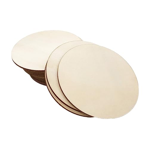 ARTIBETTER 20 Stück DIY Holzscheiben Runde Leere Holzchips für Malprojekte Handgefertigte Bastelzubehör für Große Holzplatten für Doodling ARTIBETTER 20 Stück DIY Holzscheiben Runde Leere Holzchips für Malprojekte Handgefertigte Bastelzubehör für Große Holzplatten für Doodling von Artibetter
