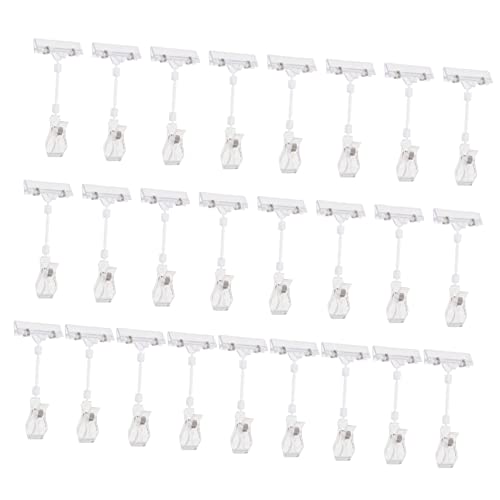 ARTIBETTER 25Stücke Drehbarer Preiscliphalter für Doppelseitiger Anzeige Tag Clip aus Hochwertigem für Einzelhandel Supermärkte und Ausstellungen ARTIBETTER 25Stücke Drehbarer Preiscliphalter für Doppelseitiger Anzeige Tag Clip aus Hochwertigem für Einzelhandel Supermärkte und Ausstellungen von Artibetter
