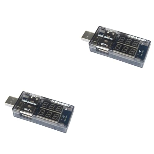ARTIBETTER 2St Spannungsprüfer USB-Tester USB-Amperemeter USB Ladevorgang Tester Ladegerät Tester Detektor Voltmeter Amperemeter Spannungsmesser tester Ladegerät testen Spannungswächter von Artibetter