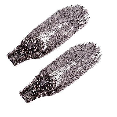 ARTIBETTER 2Stücke Quasten Schulterabzeichen mit Strass Schulterklappen für Anzüge und Accessoires für Herren Vielseitig Einsetzbar ARTIBETTER 2Stücke Quasten Schulterabzeichen mit Strass Schulterklappen für Anzüge und Accessoires für Herren Vielseitig Einsetzbar von Artibetter