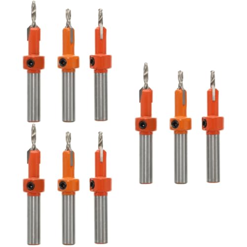 ARTIBETTER 3 Sätze Senkbohrer Bohrer Für Porzellanfliesen Kernbohrer Senker Werkzeug Anspitzer Versenken Schlüssel Hartmetall Sechskantbohrung Hochgeschwindigkeitsstahl Orange 3 Stück * 3 von Artibetter