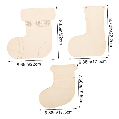 ARTIBETTER 3 Stück Teiliges Holzsockenanhänger aus Naturbelassenem Holz Blanko Sockendeko für DIY Weihnachtsbasteln Glatte Oberfläche für Kreative Handarbeiten und Festliche Dekoration ARTIBETTER 3 Stück Teiliges Holzsockenanhänger aus Naturbelassenem Holz Blanko Sockendeko für DIY Weihnachtsbasteln Glatte Oberfläche für Kreative Handarbeiten und Festliche Dekoration von Artibetter