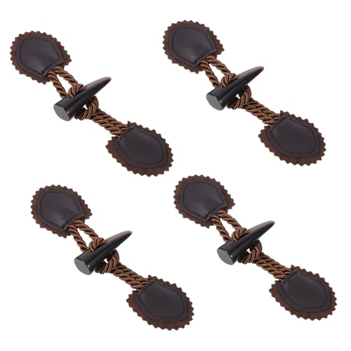 ARTIBETTER 4 Paar Hornknopf Mantelknöpfe Pullover Knebel Hornknopf Für Kleidung Mäntel Knöpfe Knebelverschlüsse Nähverschluss Schnalle Knebelknöpfe Kuh Vintage Vier Kaffee Harz ARTIBETTER 4 Paar Hornknopf Mantelknöpfe Pullover Knebel Hornknopf Für Kleidung Mäntel Knöpfe Knebelverschlüsse Nähverschluss Schnalle Knebelknöpfe Kuh Vintage Vier Kaffee Harz von Artibetter