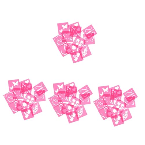 ARTIBETTER 4 Sätze Gemalte Vorlage Schminkschablone Plastikschablonen Gesichtsbemalungsschablonen Schablonen Vorlagen Gesichts-make-up-musterschablonen Schablonenmissage Rosig 12 Stück * 4 ARTIBETTER 4 Sätze Gemalte Vorlage Schminkschablone Plastikschablonen Gesichtsbemalungsschablonen Schablonen Vorlagen Gesichts-make-up-musterschablonen Schablonenmissage Rosig 12 Stück * 4 von Artibetter