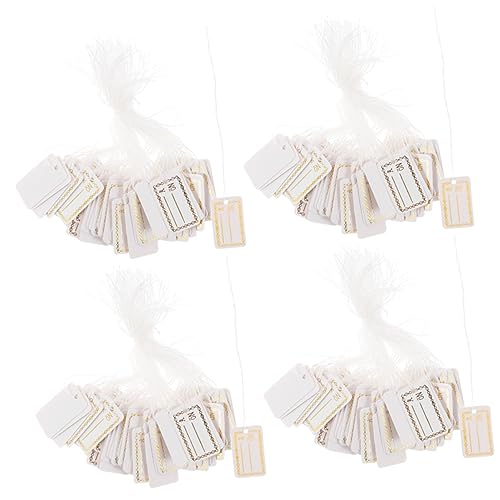 ARTIBETTER 4 Sätze Hängende Preisschilder Farbig Etiketten Binden Aufgereihte Markierungsschilder Schüttgut Schmuck Bunt Hängende Tags Stichworte Papier Golden 500 Stück * 4 ARTIBETTER 4 Sätze Hängende Preisschilder Farbig Etiketten Binden Aufgereihte Markierungsschilder Schüttgut Schmuck Bunt Hängende Tags Stichworte Papier Golden 500 Stück * 4 von Artibetter