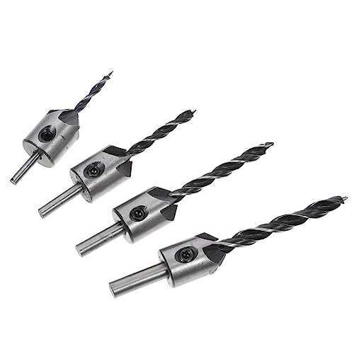 ARTIBETTER 4 Teiliges Countersink Bohrer Set Hochgeschwindigkeitsstahl Ideal Für Holzarbeiten Inkl Schraubenschlüssel Präzise Bohrungen Für Professionelles Handwerk von Artibetter