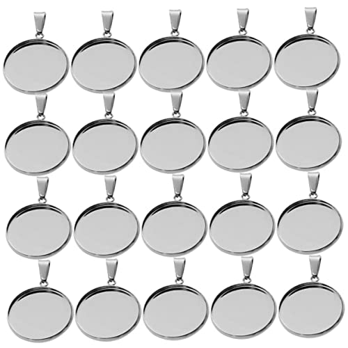 ARTIBETTER 40 Stück Edelstahl Anhänger Für Halsketten Runde Anhängerschalen Schmuckanhänger Metallklauen Anhängerschale Schmuckherstellungsset Schmuckherstellungsanhänger ARTIBETTER 40 Stück Edelstahl Anhänger Für Halsketten Runde Anhängerschalen Schmuckanhänger Metallklauen Anhängerschale Schmuckherstellungsset Schmuckherstellungsanhänger von Artibetter