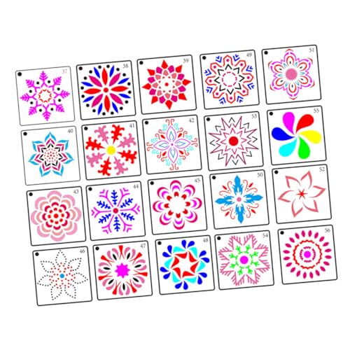 ARTIBETTER 44 Stück Mandala Schablonen Teiliges Malwerkzeug für DIY Projekte Zeichenschablonen für Malerei und Bastelarbeiten Wiederverwendbare Designs für Zuhause ARTIBETTER 44 Stück Mandala Schablonen Teiliges Malwerkzeug für DIY Projekte Zeichenschablonen für Malerei und Bastelarbeiten Wiederverwendbare Designs für Zuhause von Artibetter