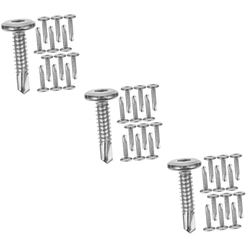 ARTIBETTER 60 Stk Leitplankenschrauben selbstbohrende schrauben sicherheitsschrauben sechskantschrauben Zäune Schrauben für Sicherheitstüren Gewindestange Schraube Zaunbolzen Rostfreier Stahl von Artibetter