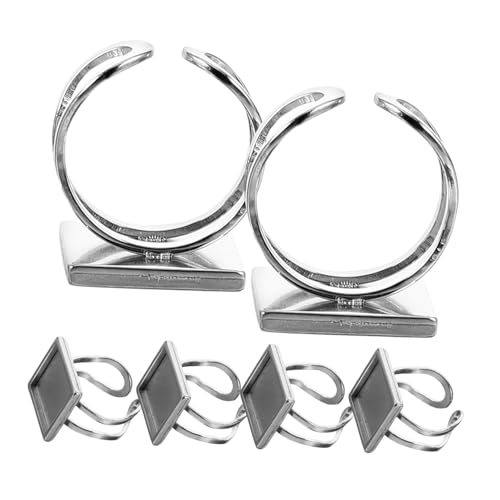 ARTIBETTER 6Stücke Verstellbare Ringrohlinge Basis für DIY Schmuckherstellung Ringfassungen für Designs für Bastelprojekte und ARTIBETTER 6Stücke Verstellbare Ringrohlinge Basis für DIY Schmuckherstellung Ringfassungen für Designs für Bastelprojekte und von Artibetter