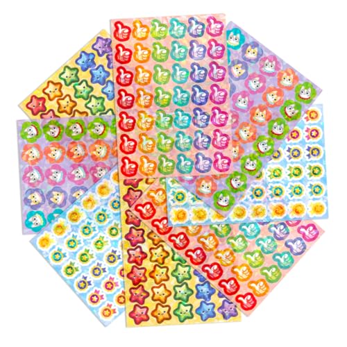 ARTIBETTER 8 Blatt Belohnungsaufkleber Lehrer Klassenzimmer Kind mehrere reflektierend dekoration stickbilder druckt Aufkleberdekore Auszeichnungen Aufkleber Vinyl-Aufkleber ARTIBETTER 8 Blatt Belohnungsaufkleber Lehrer Klassenzimmer Kind mehrere reflektierend dekoration stickbilder druckt Aufkleberdekore Auszeichnungen Aufkleber Vinyl-Aufkleber von Artibetter