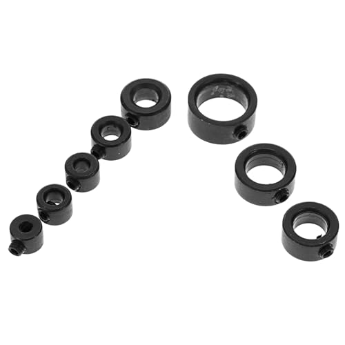 ARTIBETTER 8st Begrenzungsring Scharnier Tür Gartenbohrer Zum Pflanzen Bohrmaschine Loch Protokoll Hartmetallbohrer Schnecke Adapter Bohrer Auf Sockel Stahl Mit Hohem Kohlenstoffgehalt Black von Artibetter