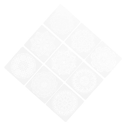 ARTIBETTER 9 Stück Teiliges Mandala Malvorlagen Set Wiederverwendbare Schablonen für Diy Wanddekoration für Erwachsene Kompatibel mit Aquarell Öl und Acrylfarben ARTIBETTER 9 Stück Teiliges Mandala Malvorlagen Set Wiederverwendbare Schablonen für Diy Wanddekoration für Erwachsene Kompatibel mit Aquarell Öl und Acrylfarben von Artibetter