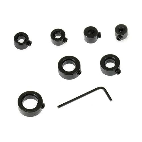 ARTIBETTER 9 Teiliges Set Bohrer Tiefe Stop Ring Positionierer Mit Sechskantschlüssel Für Sicheres Bohren 3 Bohrer Tiefe Positionierer Werkzeug von Artibetter