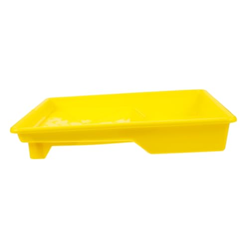 ARTIBETTER Latex-Farbwanne plastiktisch plastikenten tapetenkleister Malwerkzeug-Set plasure Platte Liner Farbroller-Kit Vorratsbehälter für Farbe Farbaufbewahrungsbehälter Yellow von Artibetter