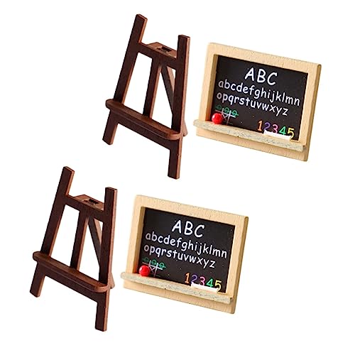 ARTIBETTER Miniatur Staffelei Holz mit Miniatur Kreidetafel Puppenhaus Zubehör Dekoratives Kunst und Spielzeugmodell Langlebiges Miniaturhaus Möbel Sicheres Accessoire ARTIBETTER Miniatur Staffelei Holz mit Miniatur Kreidetafel Puppenhaus Zubehör Dekoratives Kunst und Spielzeugmodell Langlebiges Miniaturhaus Möbel Sicheres Accessoire von Artibetter