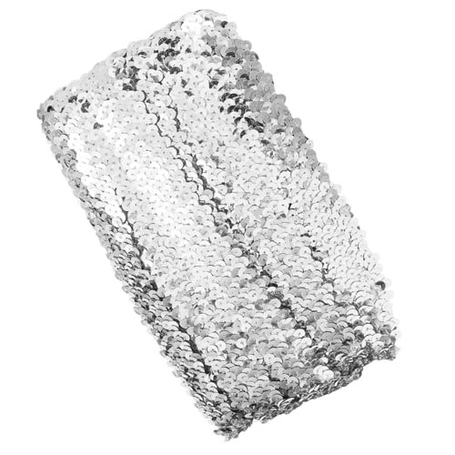 ARTIBETTER Pailletten -elastizitätsgürtel Glitzer-stretchband Trimmen Funkelnde Pailletten-fransenbesatz Party Für Frauen Vorhängeschloss Paillettenbesatz Paillettenstreifen Silber Plastik ARTIBETTER Pailletten -elastizitätsgürtel Glitzer-stretchband Trimmen Funkelnde Pailletten-fransenbesatz Party Für Frauen Vorhängeschloss Paillettenbesatz Paillettenstreifen Silber Plastik von Artibetter